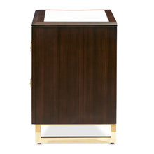 Load image into Gallery viewer, Belmont Place - Nightstand - White / Dark Brown

