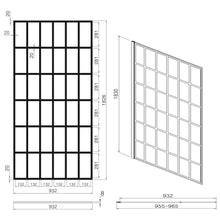 Load image into Gallery viewer, Frameless Fixed Shower Door, Open Entry Design
