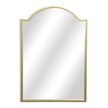 Load image into Gallery viewer, 32" Metal Beaded Arch Accent Mirror - Gold
