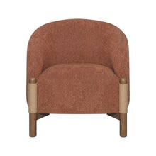 Load image into Gallery viewer, 30" Contemporary Fabric And Wood Arm Chair - Brown
