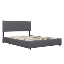 Load image into Gallery viewer, Full Upholstered Platform Bed with Lifting Storage, Full Size Bed Frame with Storage and Tufted Headboard,Wooden Platform Bed for Kids Teens Adults,No Box Spring Needed(Full, Grey)
