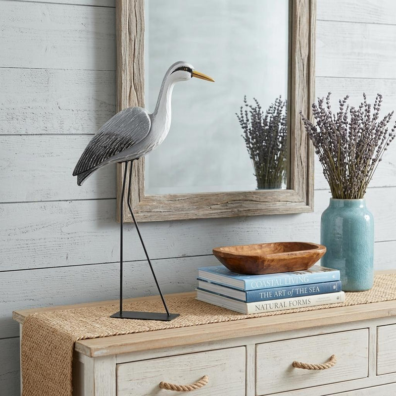 Bird Figurine - Black / White