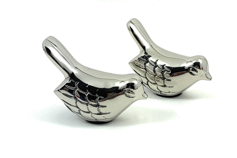 Bird Tabletop Sculpture (Set of 2) - Silver