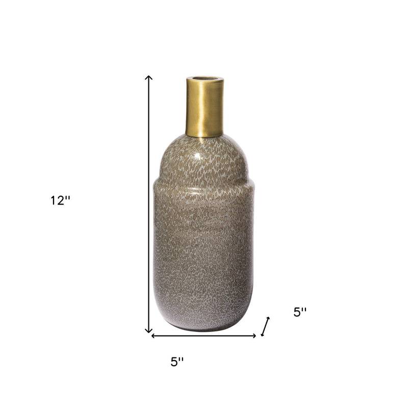 Abstract Cylinder Table Vase (397552) - Brown