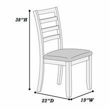 Load image into Gallery viewer, Ladder Back Design Dining Chairs (Set of 2) - Walnut
