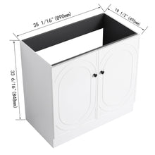 Load image into Gallery viewer, Modern Freestanding Bathroom Vanity With Soft Close Cabinet Doors
