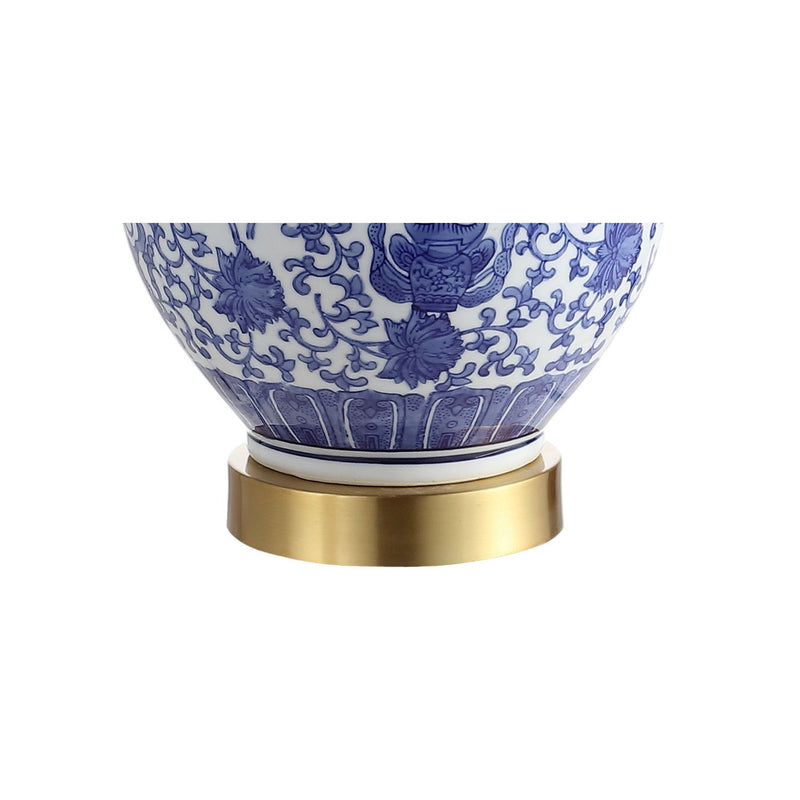 25" Novelty Table Lamps With Globe Shades (Set of 2) - Blue