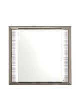 Load image into Gallery viewer, Wood Lighted Dresser Mount Framed Mirror - White / Silver
