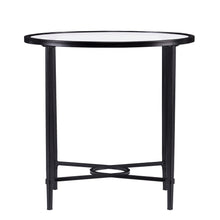 Load image into Gallery viewer, Glass Oval End Table - Clear / Black
