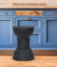 Load image into Gallery viewer, Solid Wood Backless Chair - Black
