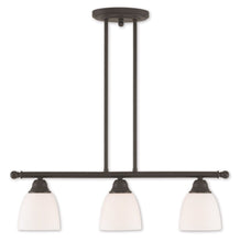 Load image into Gallery viewer, 14" Three Light Dimmable Chandelier With Shades - Bronze

