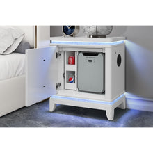 Load image into Gallery viewer, Adalid - Nightstand With Cooler, USB And Speaker - White
