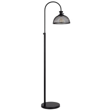 Load image into Gallery viewer, Adjustable Traditional Shaped Floor Lamp With Bronze Dome Shade - Black

