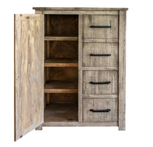 Load image into Gallery viewer, Solid Wood, Four Drawer Chest - Brown
