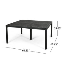 Load image into Gallery viewer, Outdoor Modern Aluminum Dining Table With Woven Accents
