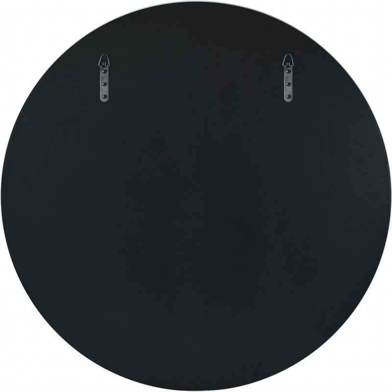 30" Round Glass Framed Accent Mirror - Clear