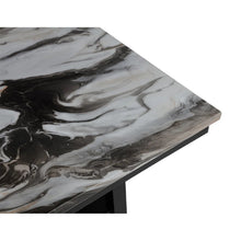 Load image into Gallery viewer, Counter Dining Table With Storage Bottom Shelf For Kitchen - Black

