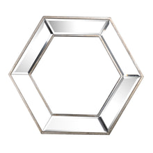 Load image into Gallery viewer, Hexagon Wall Mirror With Contemporary Glass Design, Home Decor Accent Mirror For Living Room, Entryway, Bedroom
