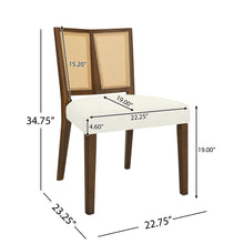 Load image into Gallery viewer, Mid Century Rattan Dining Chair Without Arms Set
