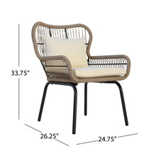 Load image into Gallery viewer, Southport - Club Chair With Woven Rope And Cushions
