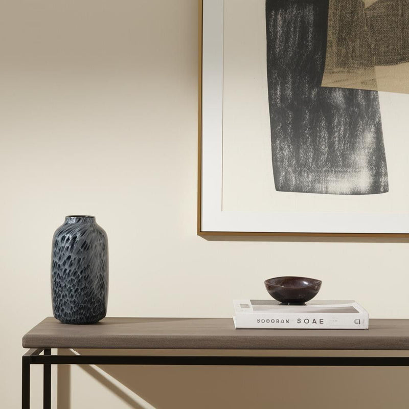 Mottled Cylinder Table Vase (608284) - Black