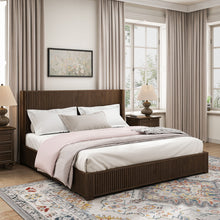 Load image into Gallery viewer, Platform Bed Frame With Headboard, Floor Standing Design
