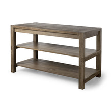 Load image into Gallery viewer, Solid Wood Kitchen Island With Two Tier Smooth Counter Top - Brown
