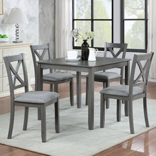 Load image into Gallery viewer, 5 Piece Dining Table Set With 4 Chairs For Kitchen - Gray
