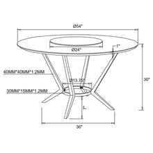 Load image into Gallery viewer, Anchor - 5 Piece Round Dining Table Set With Swivel Chairs - Gloss White
