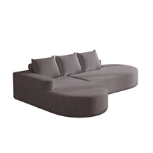 Load image into Gallery viewer, Modern Curved Sofa, L-Shaped Modular Sectional Set With 3 Pillows
