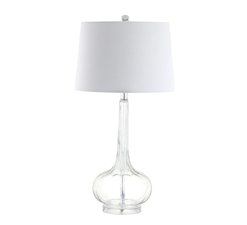 29" Novelty Table Lamps With Drum Shades (Set of 2) - Clear