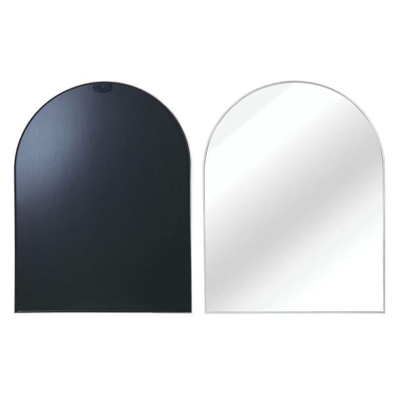 Aluminum Arch Framed Bathroom Vanity Mirror (756109) - Silver