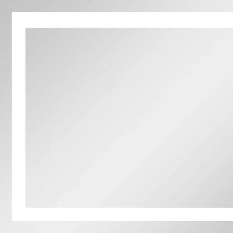 24'' Frameless Bathroom Vanity Mirror - White