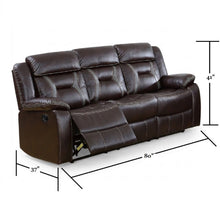 Load image into Gallery viewer, Modern Reclining Sofa With Pillow Arms And Headrest
