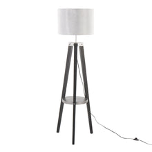 Load image into Gallery viewer, Compass - Mid Century Modern Floor Lamp With Shelf
