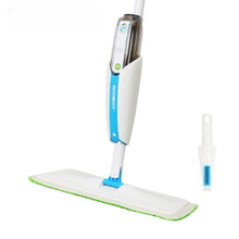 Load image into Gallery viewer, Superfine Fiber Washable Mat Spray Mop With 300Ml Reusable Bottle For Various Floors - Blue
