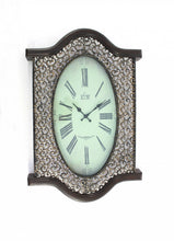Load image into Gallery viewer, Oval Analog Wall Clock - Antiqued Bronze
