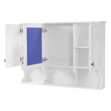 Load image into Gallery viewer, Modern Wall Mounted Mirror Medicine Cabinet With Open Shelves, Adjustable Interior, Storage Over Toilet
