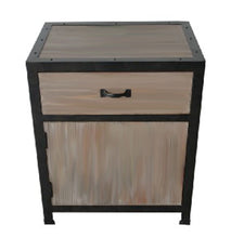 Load image into Gallery viewer, Solid Wood End Table With Drawer - Brown
