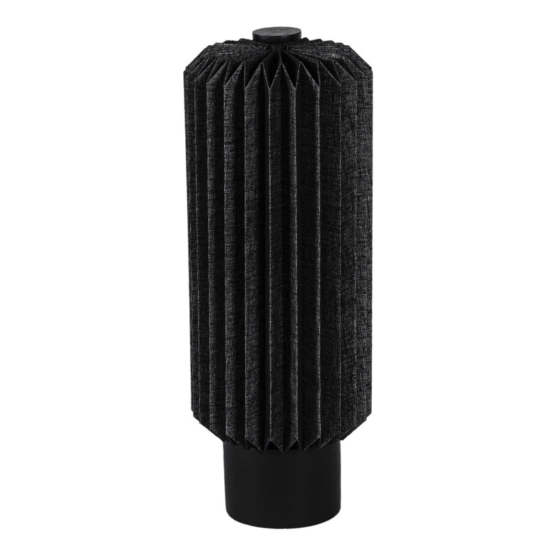 16" Geometric Table Lamp LED With Cylinder Shade - Black
