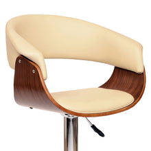Load image into Gallery viewer, Swivel Low Back / Adjustable Height Bar Chair - Cream / Silver
