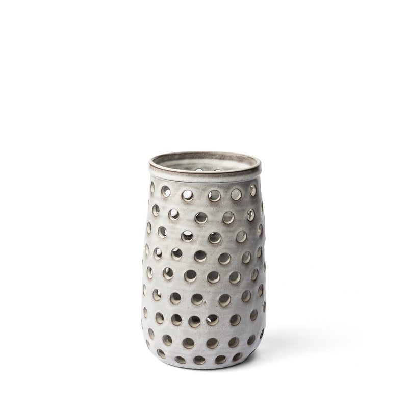 Abstract Cylinder Table Vase (397557) - White