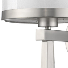 Load image into Gallery viewer, Wall Light With Fabric Shade - White / Silver
