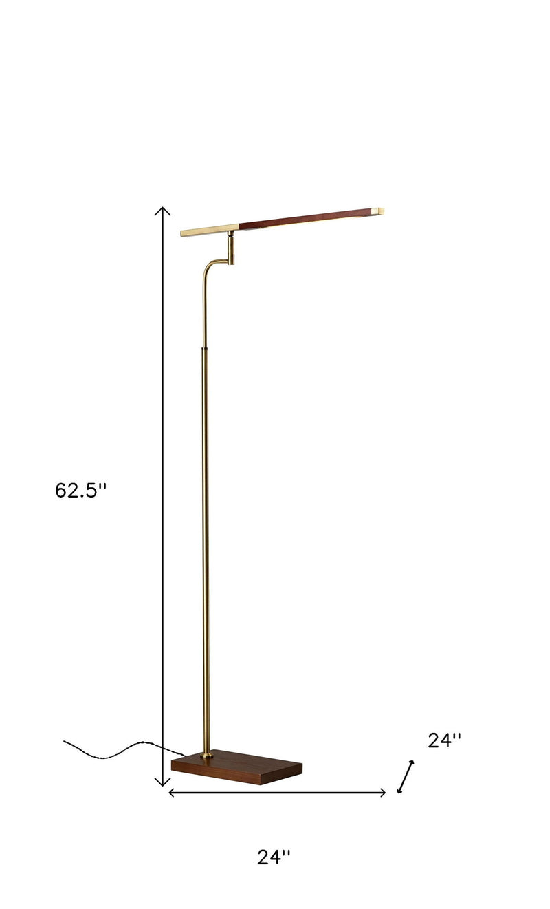 Task Floor Lamp - Brown