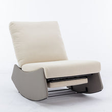 Load image into Gallery viewer, Modern Rocking Chair Recliner, Comfy Rocker Nursery Chair With Footrest, Accent Reading Chair, Upholstered Lounge Chair For Relaxing, Resting, Soft Padded Rocker For Indoor Living Room Bedroom
