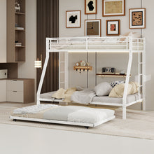 Load image into Gallery viewer, Bunk Bed For Kids, Convertible Frame With Ladders &amp; Guardrail
