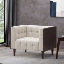 Load image into Gallery viewer, Contemporary Club Chair With Button Tufted Waffle Stitch
