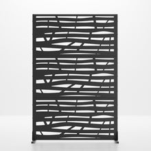 Load image into Gallery viewer, Three Panel Screen Room Divider (720025) - Black
