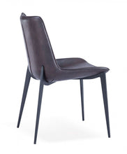 Load image into Gallery viewer, Contemporary Upholstered Faux Leather Dining Side Chairs (Set of 2) - Brown
