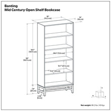 Load image into Gallery viewer, Banting - Mid Century Bookcase, Handcrafted
